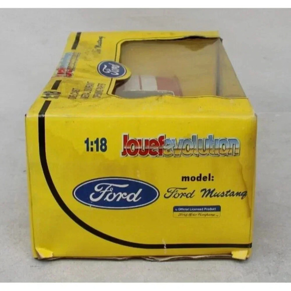 Vtg Jouef Evolution Red 1:18 Scale Ford Mustang 350 GT 65 Diecast Toy Race Car - Picture 5 of 6